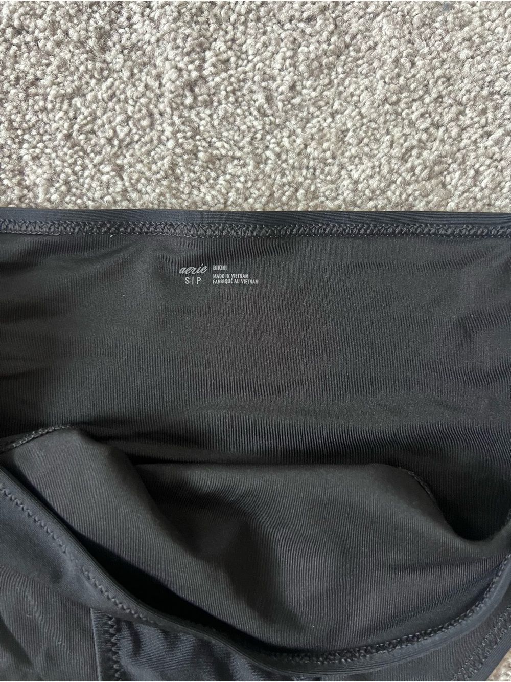 Aerie Women's Black Bikini Bottom - Classic Coverage - Picture 3 of 5